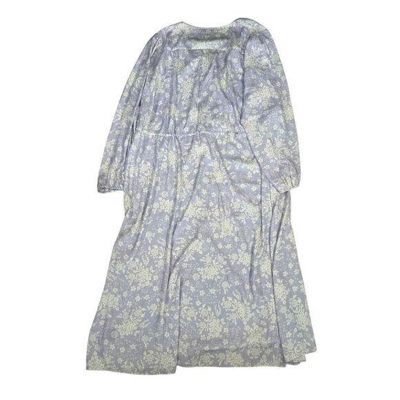 Summersalt The Cinched Waist Caftan Dress vintage floral lavender Maxi Boho M - Picture 4 of 14